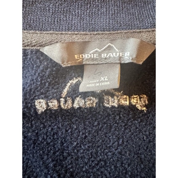 Eddie Bauer Navy Blue  Radiator Utility Field Men's Jacket Extra Large Full Zip - Picture 6 of 9